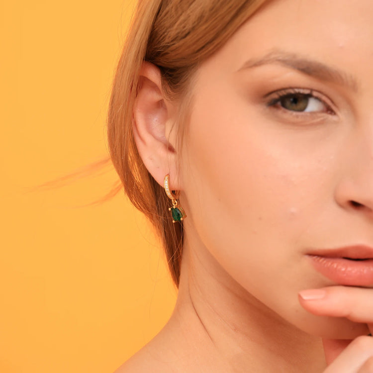 Birthstone Drop Earrings