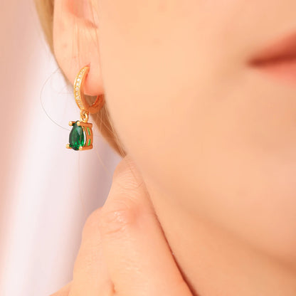 Birthstone Drop Earrings