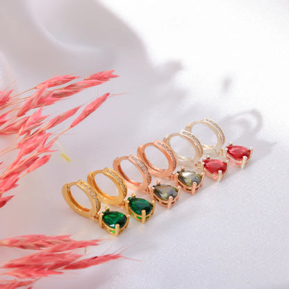 Birthstone Drop Earrings