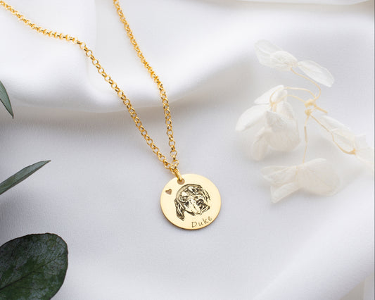 Personalized Pet Portrait Necklace