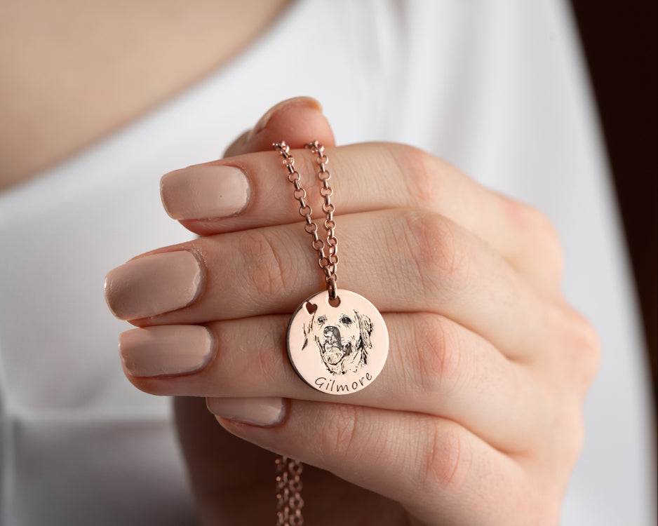 Personalized Pet Portrait Necklace