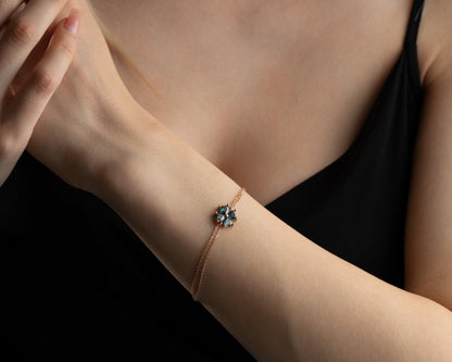Birthstone Clover Bracelet